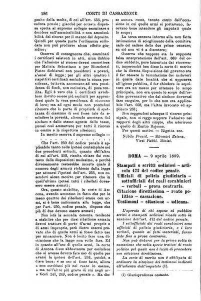 Annali della giurisprudenza italiana raccolta generale delle decisioni delle Corti di cassazione e d'appello in materia civile, criminale, commerciale, di diritto pubblico e amministrativo, e di procedura civile e penale