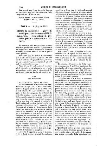 Annali della giurisprudenza italiana raccolta generale delle decisioni delle Corti di cassazione e d'appello in materia civile, criminale, commerciale, di diritto pubblico e amministrativo, e di procedura civile e penale