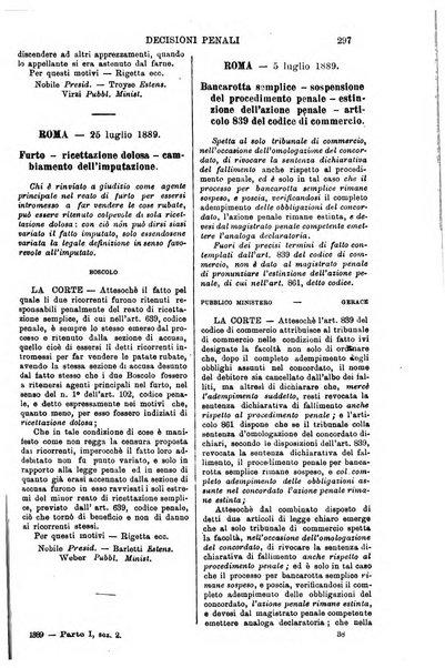 Annali della giurisprudenza italiana raccolta generale delle decisioni delle Corti di cassazione e d'appello in materia civile, criminale, commerciale, di diritto pubblico e amministrativo, e di procedura civile e penale