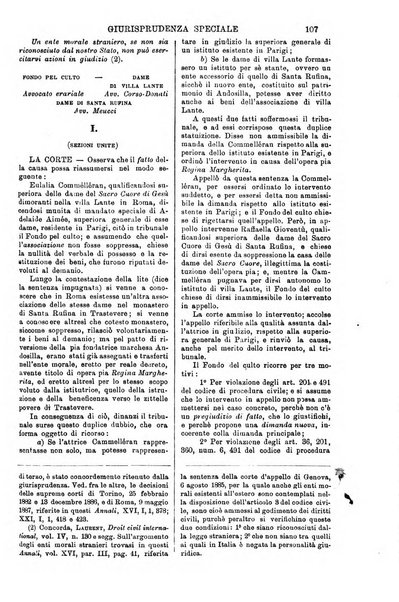 Annali della giurisprudenza italiana raccolta generale delle decisioni delle Corti di cassazione e d'appello in materia civile, criminale, commerciale, di diritto pubblico e amministrativo, e di procedura civile e penale