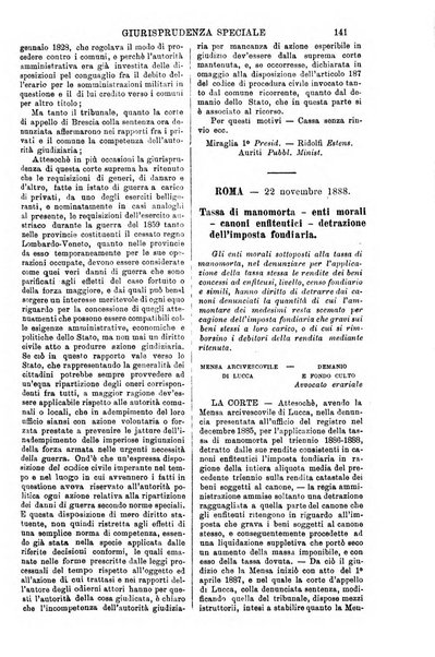 Annali della giurisprudenza italiana raccolta generale delle decisioni delle Corti di cassazione e d'appello in materia civile, criminale, commerciale, di diritto pubblico e amministrativo, e di procedura civile e penale