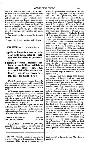 Annali della giurisprudenza italiana raccolta generale delle decisioni delle Corti di cassazione e d'appello in materia civile, criminale, commerciale, di diritto pubblico e amministrativo, e di procedura civile e penale