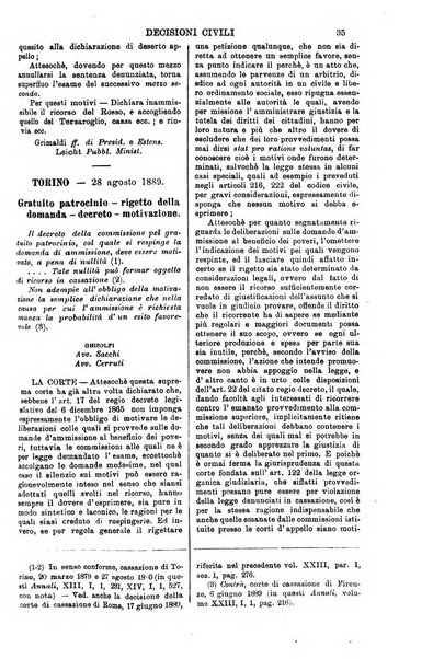 Annali della giurisprudenza italiana raccolta generale delle decisioni delle Corti di cassazione e d'appello in materia civile, criminale, commerciale, di diritto pubblico e amministrativo, e di procedura civile e penale