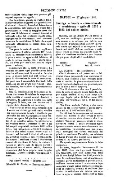 Annali della giurisprudenza italiana raccolta generale delle decisioni delle Corti di cassazione e d'appello in materia civile, criminale, commerciale, di diritto pubblico e amministrativo, e di procedura civile e penale