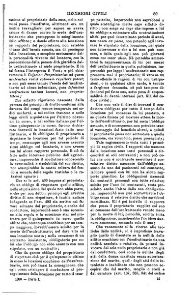 Annali della giurisprudenza italiana raccolta generale delle decisioni delle Corti di cassazione e d'appello in materia civile, criminale, commerciale, di diritto pubblico e amministrativo, e di procedura civile e penale