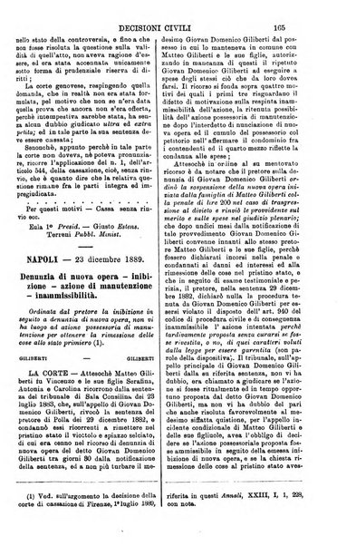 Annali della giurisprudenza italiana raccolta generale delle decisioni delle Corti di cassazione e d'appello in materia civile, criminale, commerciale, di diritto pubblico e amministrativo, e di procedura civile e penale