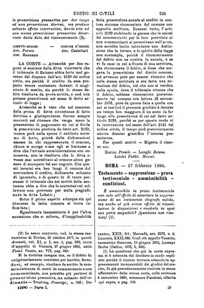 Annali della giurisprudenza italiana raccolta generale delle decisioni delle Corti di cassazione e d'appello in materia civile, criminale, commerciale, di diritto pubblico e amministrativo, e di procedura civile e penale