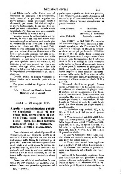 Annali della giurisprudenza italiana raccolta generale delle decisioni delle Corti di cassazione e d'appello in materia civile, criminale, commerciale, di diritto pubblico e amministrativo, e di procedura civile e penale