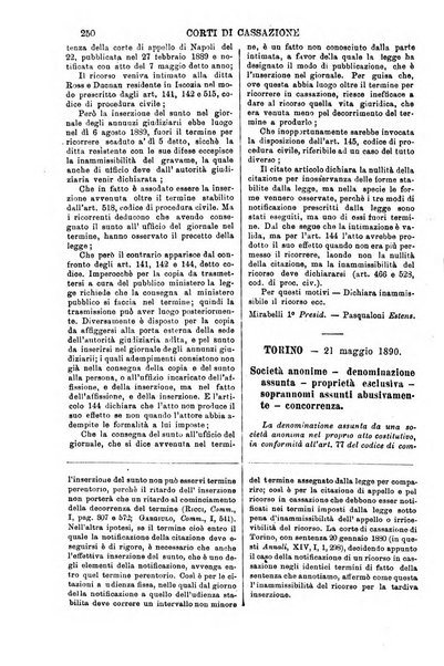 Annali della giurisprudenza italiana raccolta generale delle decisioni delle Corti di cassazione e d'appello in materia civile, criminale, commerciale, di diritto pubblico e amministrativo, e di procedura civile e penale