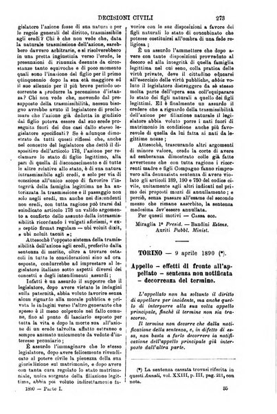 Annali della giurisprudenza italiana raccolta generale delle decisioni delle Corti di cassazione e d'appello in materia civile, criminale, commerciale, di diritto pubblico e amministrativo, e di procedura civile e penale