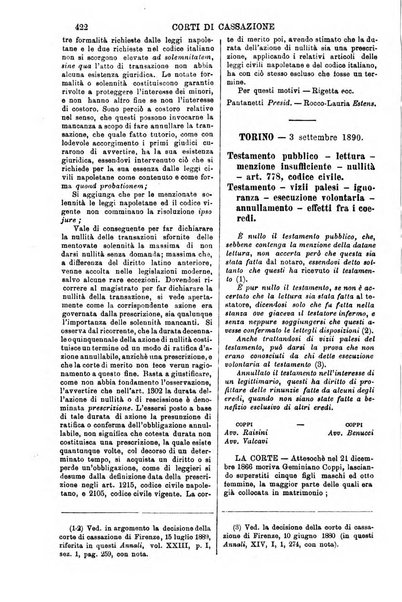 Annali della giurisprudenza italiana raccolta generale delle decisioni delle Corti di cassazione e d'appello in materia civile, criminale, commerciale, di diritto pubblico e amministrativo, e di procedura civile e penale