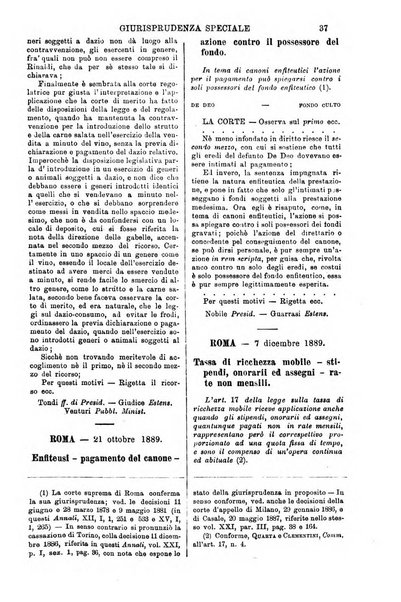 Annali della giurisprudenza italiana raccolta generale delle decisioni delle Corti di cassazione e d'appello in materia civile, criminale, commerciale, di diritto pubblico e amministrativo, e di procedura civile e penale