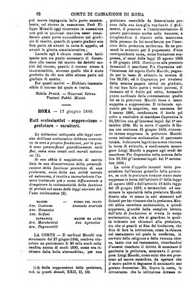 Annali della giurisprudenza italiana raccolta generale delle decisioni delle Corti di cassazione e d'appello in materia civile, criminale, commerciale, di diritto pubblico e amministrativo, e di procedura civile e penale