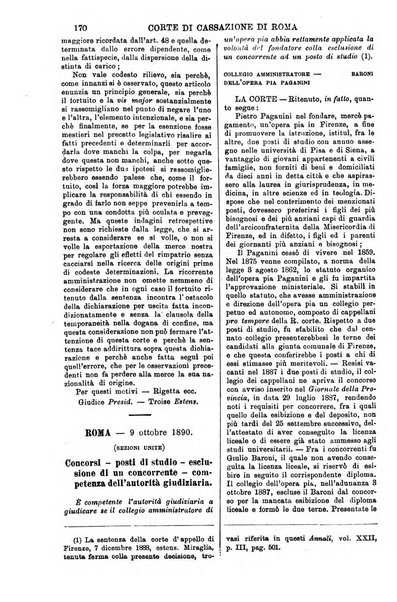 Annali della giurisprudenza italiana raccolta generale delle decisioni delle Corti di cassazione e d'appello in materia civile, criminale, commerciale, di diritto pubblico e amministrativo, e di procedura civile e penale