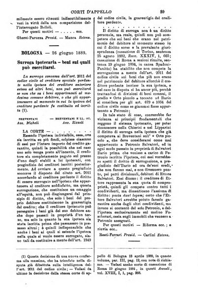 Annali della giurisprudenza italiana raccolta generale delle decisioni delle Corti di cassazione e d'appello in materia civile, criminale, commerciale, di diritto pubblico e amministrativo, e di procedura civile e penale