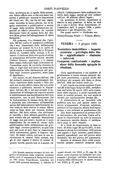 Annali della giurisprudenza italiana raccolta generale delle decisioni delle Corti di cassazione e d'appello in materia civile, criminale, commerciale, di diritto pubblico e amministrativo, e di procedura civile e penale