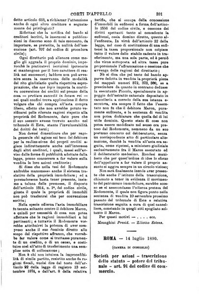 Annali della giurisprudenza italiana raccolta generale delle decisioni delle Corti di cassazione e d'appello in materia civile, criminale, commerciale, di diritto pubblico e amministrativo, e di procedura civile e penale