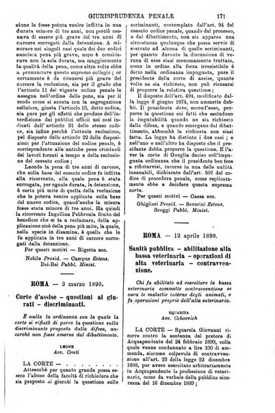 Annali della giurisprudenza italiana raccolta generale delle decisioni delle Corti di cassazione e d'appello in materia civile, criminale, commerciale, di diritto pubblico e amministrativo, e di procedura civile e penale