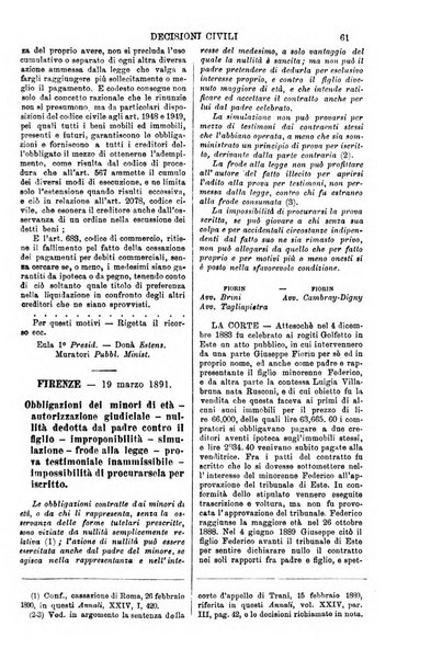 Annali della giurisprudenza italiana raccolta generale delle decisioni delle Corti di cassazione e d'appello in materia civile, criminale, commerciale, di diritto pubblico e amministrativo, e di procedura civile e penale