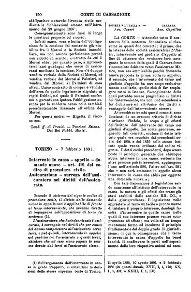 Annali della giurisprudenza italiana raccolta generale delle decisioni delle Corti di cassazione e d'appello in materia civile, criminale, commerciale, di diritto pubblico e amministrativo, e di procedura civile e penale