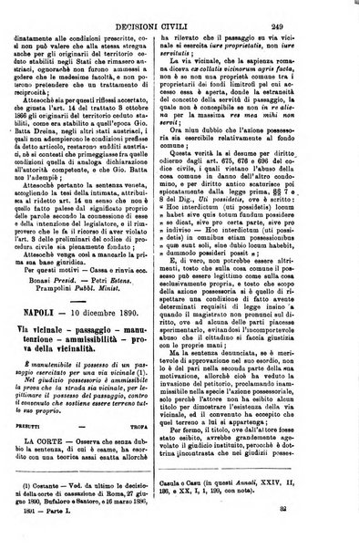 Annali della giurisprudenza italiana raccolta generale delle decisioni delle Corti di cassazione e d'appello in materia civile, criminale, commerciale, di diritto pubblico e amministrativo, e di procedura civile e penale