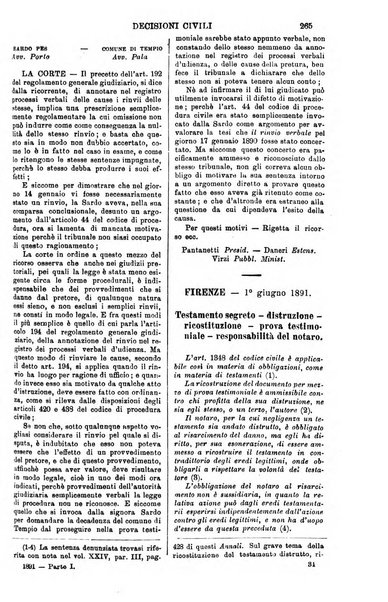 Annali della giurisprudenza italiana raccolta generale delle decisioni delle Corti di cassazione e d'appello in materia civile, criminale, commerciale, di diritto pubblico e amministrativo, e di procedura civile e penale