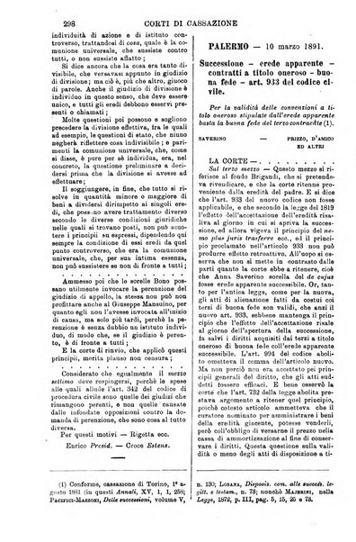 Annali della giurisprudenza italiana raccolta generale delle decisioni delle Corti di cassazione e d'appello in materia civile, criminale, commerciale, di diritto pubblico e amministrativo, e di procedura civile e penale