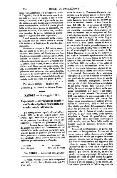 Annali della giurisprudenza italiana raccolta generale delle decisioni delle Corti di cassazione e d'appello in materia civile, criminale, commerciale, di diritto pubblico e amministrativo, e di procedura civile e penale