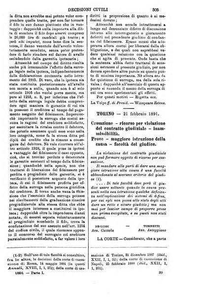 Annali della giurisprudenza italiana raccolta generale delle decisioni delle Corti di cassazione e d'appello in materia civile, criminale, commerciale, di diritto pubblico e amministrativo, e di procedura civile e penale