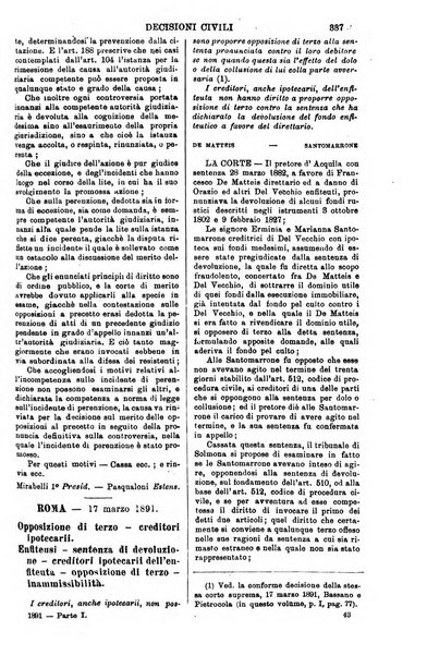 Annali della giurisprudenza italiana raccolta generale delle decisioni delle Corti di cassazione e d'appello in materia civile, criminale, commerciale, di diritto pubblico e amministrativo, e di procedura civile e penale