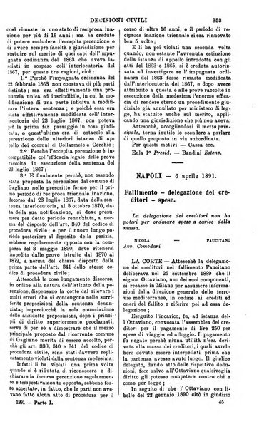 Annali della giurisprudenza italiana raccolta generale delle decisioni delle Corti di cassazione e d'appello in materia civile, criminale, commerciale, di diritto pubblico e amministrativo, e di procedura civile e penale