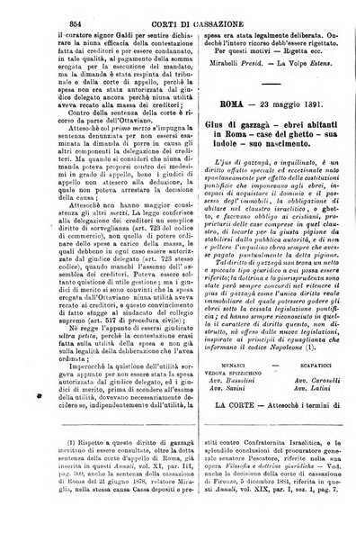 Annali della giurisprudenza italiana raccolta generale delle decisioni delle Corti di cassazione e d'appello in materia civile, criminale, commerciale, di diritto pubblico e amministrativo, e di procedura civile e penale