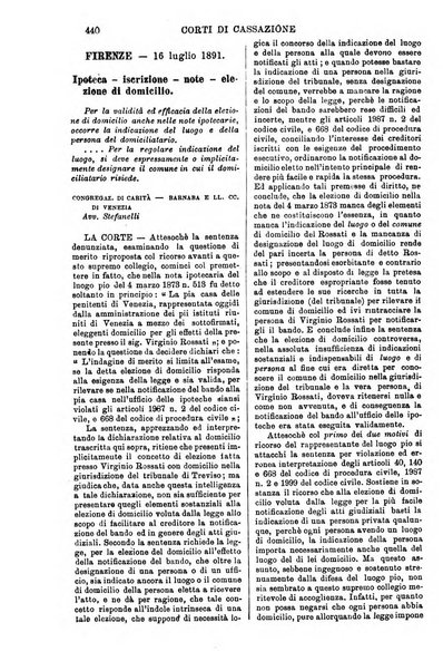 Annali della giurisprudenza italiana raccolta generale delle decisioni delle Corti di cassazione e d'appello in materia civile, criminale, commerciale, di diritto pubblico e amministrativo, e di procedura civile e penale