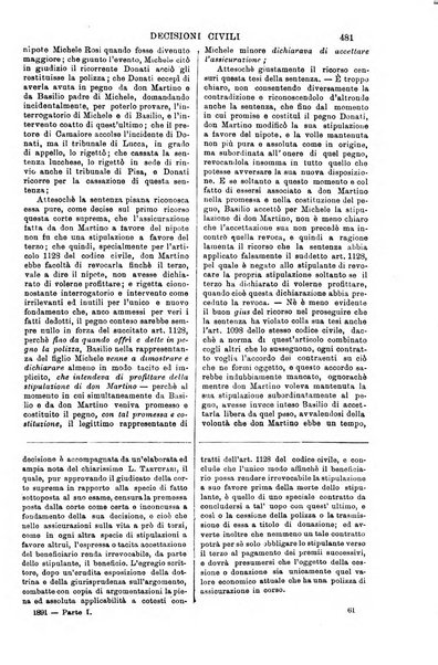 Annali della giurisprudenza italiana raccolta generale delle decisioni delle Corti di cassazione e d'appello in materia civile, criminale, commerciale, di diritto pubblico e amministrativo, e di procedura civile e penale