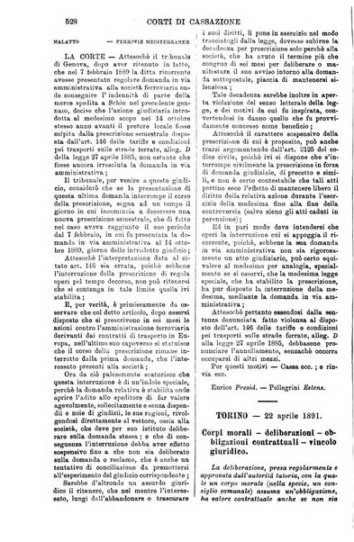 Annali della giurisprudenza italiana raccolta generale delle decisioni delle Corti di cassazione e d'appello in materia civile, criminale, commerciale, di diritto pubblico e amministrativo, e di procedura civile e penale