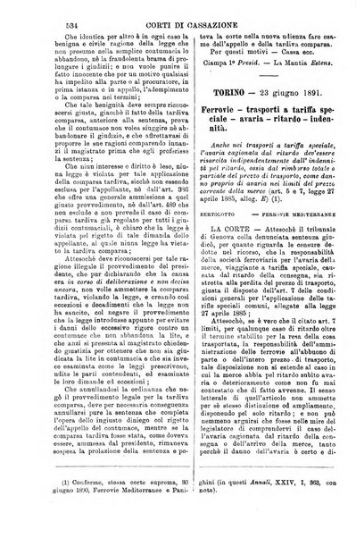 Annali della giurisprudenza italiana raccolta generale delle decisioni delle Corti di cassazione e d'appello in materia civile, criminale, commerciale, di diritto pubblico e amministrativo, e di procedura civile e penale