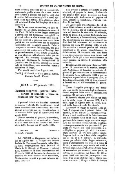 Annali della giurisprudenza italiana raccolta generale delle decisioni delle Corti di cassazione e d'appello in materia civile, criminale, commerciale, di diritto pubblico e amministrativo, e di procedura civile e penale