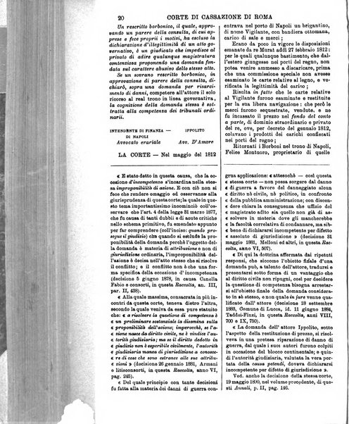 Annali della giurisprudenza italiana raccolta generale delle decisioni delle Corti di cassazione e d'appello in materia civile, criminale, commerciale, di diritto pubblico e amministrativo, e di procedura civile e penale