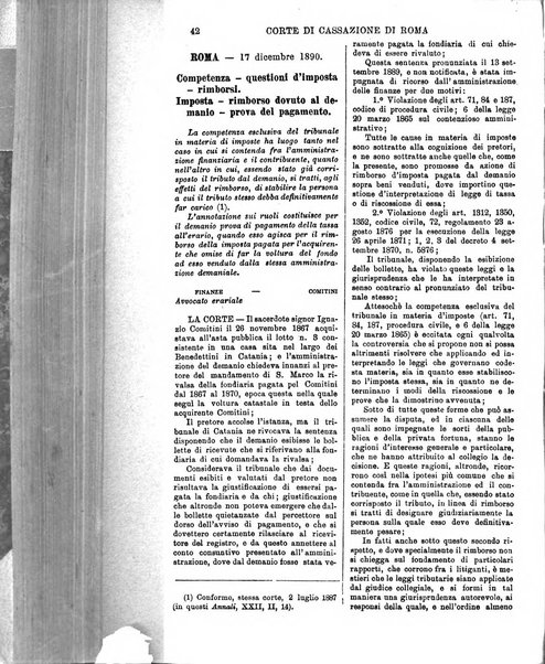 Annali della giurisprudenza italiana raccolta generale delle decisioni delle Corti di cassazione e d'appello in materia civile, criminale, commerciale, di diritto pubblico e amministrativo, e di procedura civile e penale