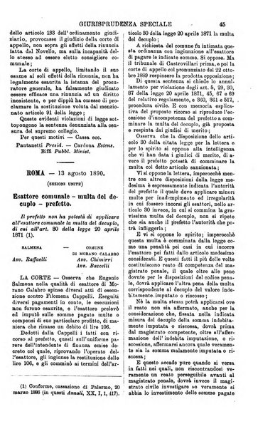 Annali della giurisprudenza italiana raccolta generale delle decisioni delle Corti di cassazione e d'appello in materia civile, criminale, commerciale, di diritto pubblico e amministrativo, e di procedura civile e penale