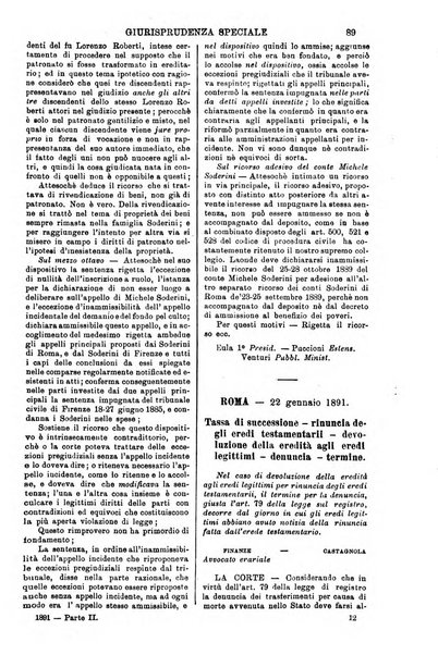 Annali della giurisprudenza italiana raccolta generale delle decisioni delle Corti di cassazione e d'appello in materia civile, criminale, commerciale, di diritto pubblico e amministrativo, e di procedura civile e penale