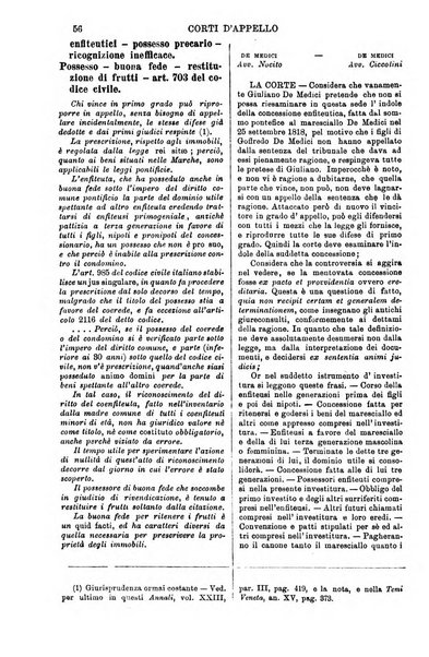 Annali della giurisprudenza italiana raccolta generale delle decisioni delle Corti di cassazione e d'appello in materia civile, criminale, commerciale, di diritto pubblico e amministrativo, e di procedura civile e penale