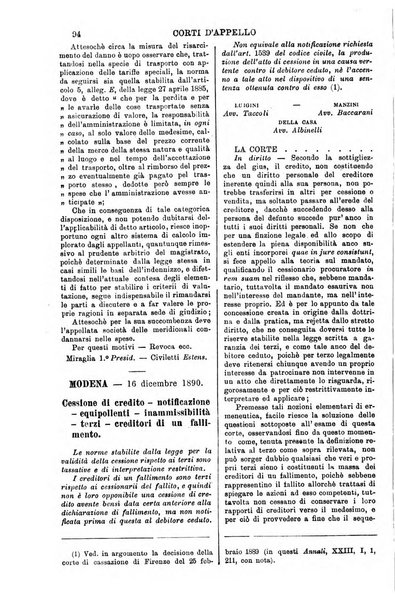 Annali della giurisprudenza italiana raccolta generale delle decisioni delle Corti di cassazione e d'appello in materia civile, criminale, commerciale, di diritto pubblico e amministrativo, e di procedura civile e penale