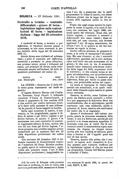 Annali della giurisprudenza italiana raccolta generale delle decisioni delle Corti di cassazione e d'appello in materia civile, criminale, commerciale, di diritto pubblico e amministrativo, e di procedura civile e penale