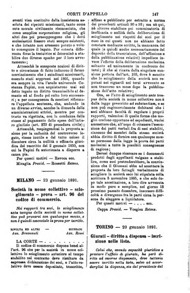 Annali della giurisprudenza italiana raccolta generale delle decisioni delle Corti di cassazione e d'appello in materia civile, criminale, commerciale, di diritto pubblico e amministrativo, e di procedura civile e penale