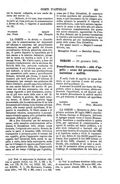 Annali della giurisprudenza italiana raccolta generale delle decisioni delle Corti di cassazione e d'appello in materia civile, criminale, commerciale, di diritto pubblico e amministrativo, e di procedura civile e penale