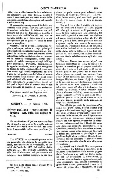 Annali della giurisprudenza italiana raccolta generale delle decisioni delle Corti di cassazione e d'appello in materia civile, criminale, commerciale, di diritto pubblico e amministrativo, e di procedura civile e penale