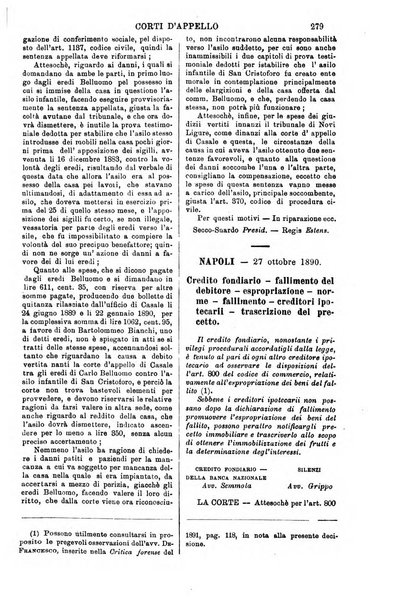 Annali della giurisprudenza italiana raccolta generale delle decisioni delle Corti di cassazione e d'appello in materia civile, criminale, commerciale, di diritto pubblico e amministrativo, e di procedura civile e penale