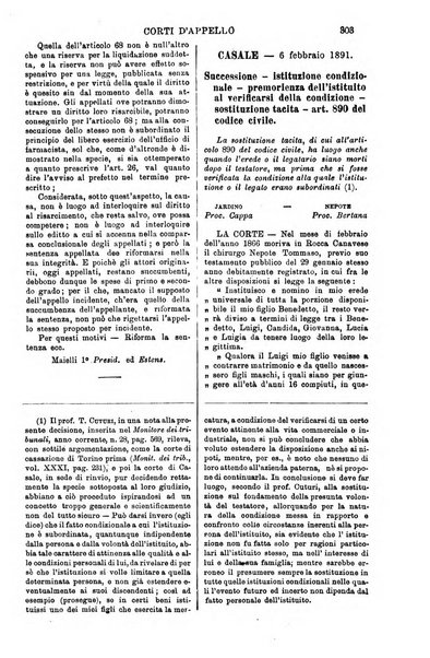 Annali della giurisprudenza italiana raccolta generale delle decisioni delle Corti di cassazione e d'appello in materia civile, criminale, commerciale, di diritto pubblico e amministrativo, e di procedura civile e penale