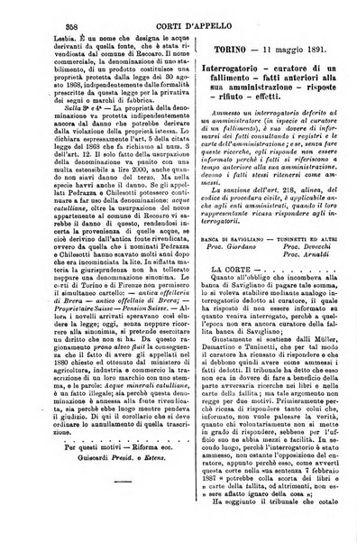 Annali della giurisprudenza italiana raccolta generale delle decisioni delle Corti di cassazione e d'appello in materia civile, criminale, commerciale, di diritto pubblico e amministrativo, e di procedura civile e penale